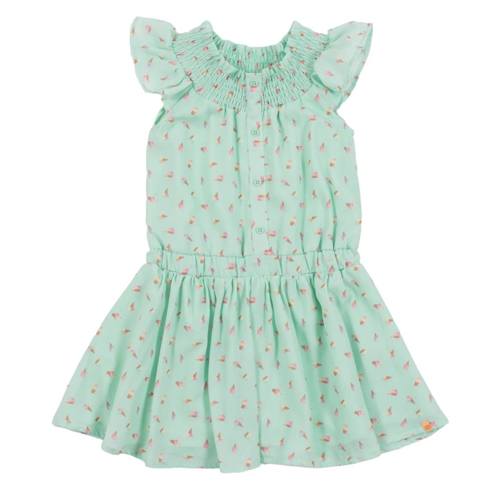 Nano Toddler Ice Cream Printed Dress Mint Green